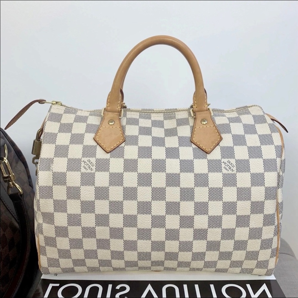 🦋✨AZUR SPEEDY✨🦋 Auth Louis Vuitton Damier 30 Bag - Picture 3 of 12
